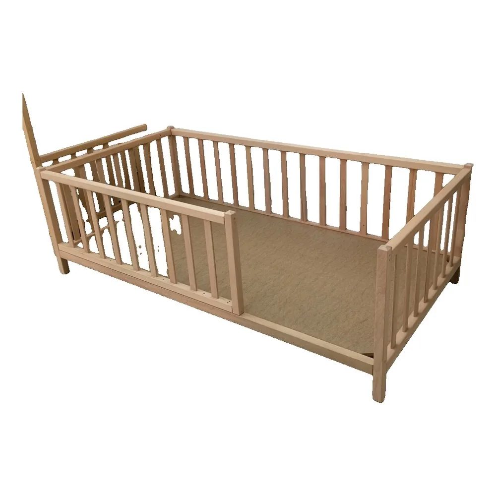 Doğal Kayın Montessori Karyola 80x180